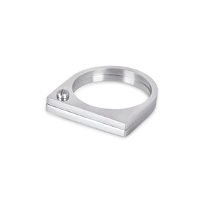 Anillo Parafuso Plano - Plata