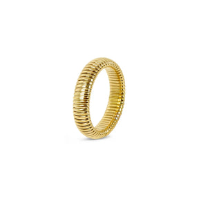 Anillo Pisa Bañado en Oro de 18K
