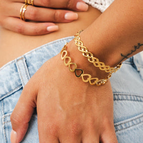 Brazalete Adored Bañado en Oro 18K