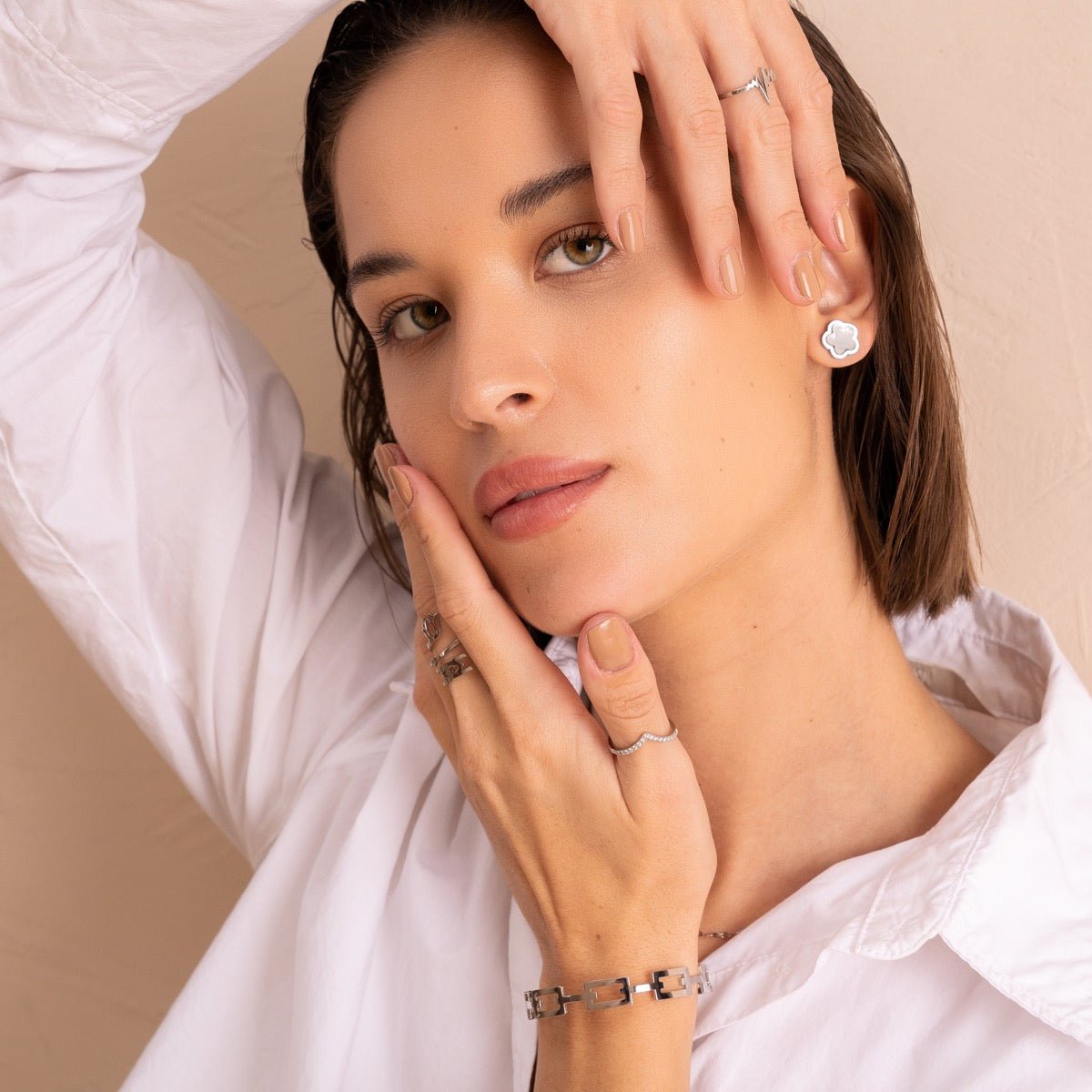 Brazalete Alexandra - Plata