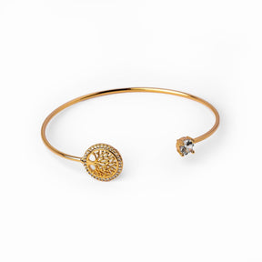 Brazalete Árbol da Vida Bañado en Oro 18K