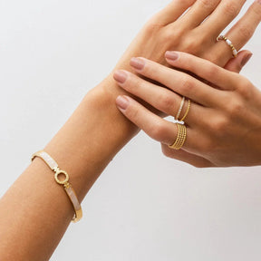 Brazalete Aura Bañado en Oro 18k