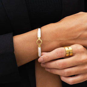 Brazalete Aura Bañado en Oro 18k