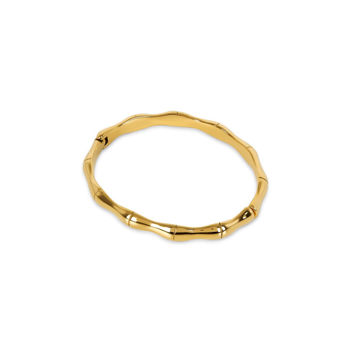 Brazalete Bamboo Bañado en Oro 18k