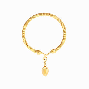 Brazalete Concha Hana Bañado en Oro 18K