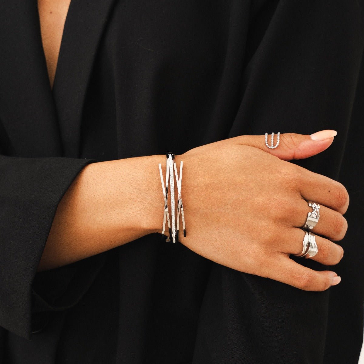 Brazalete Florence Zirconia - Plata