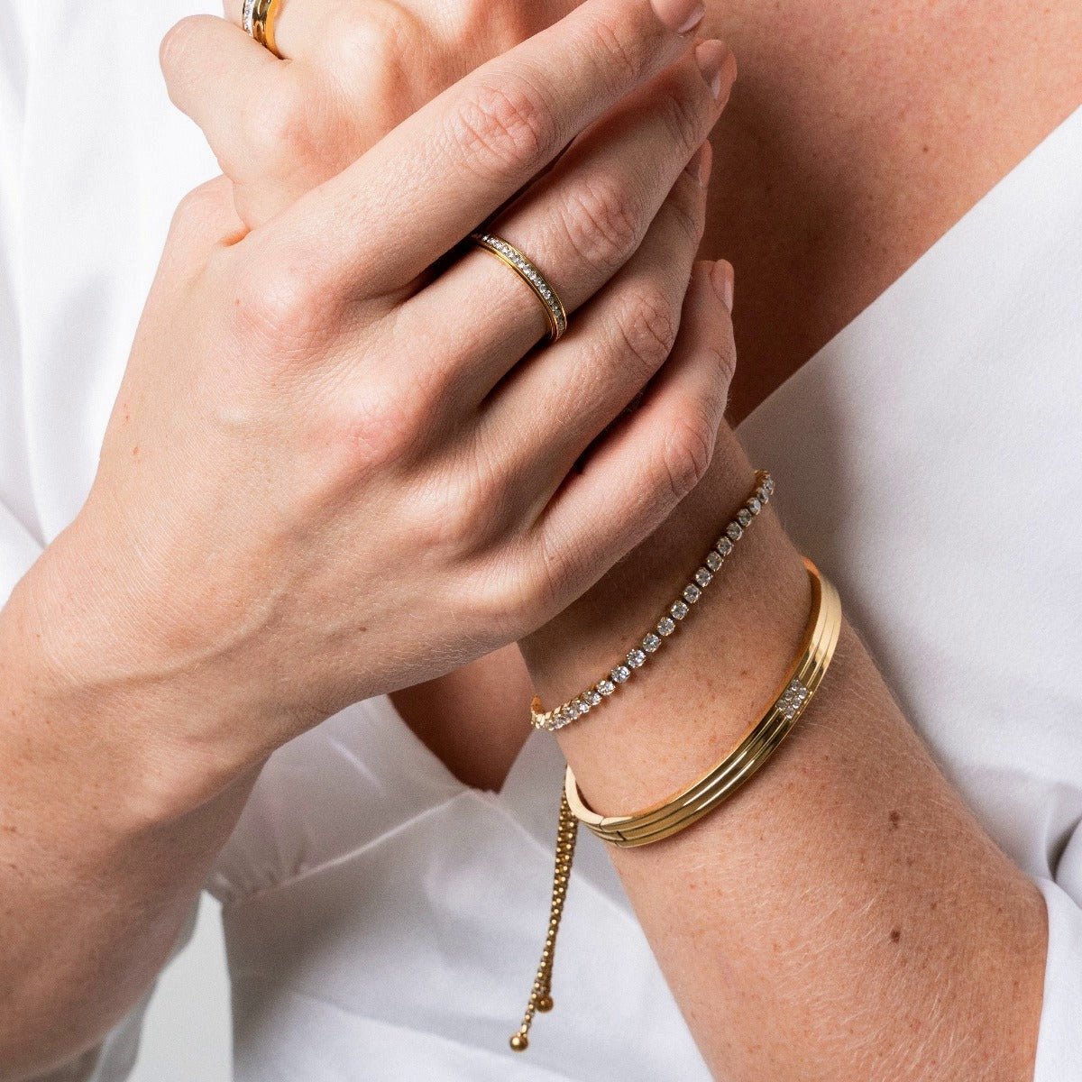 Brazalete Hanna Bañado en Oro 18k