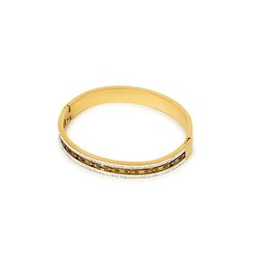 Brazalete Ivy Piedra Cristais Bañado en Oro 18k