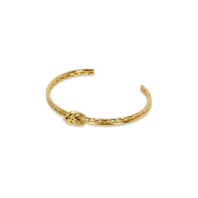 Brazalete Nó Torcido Bañado en Oro 18k