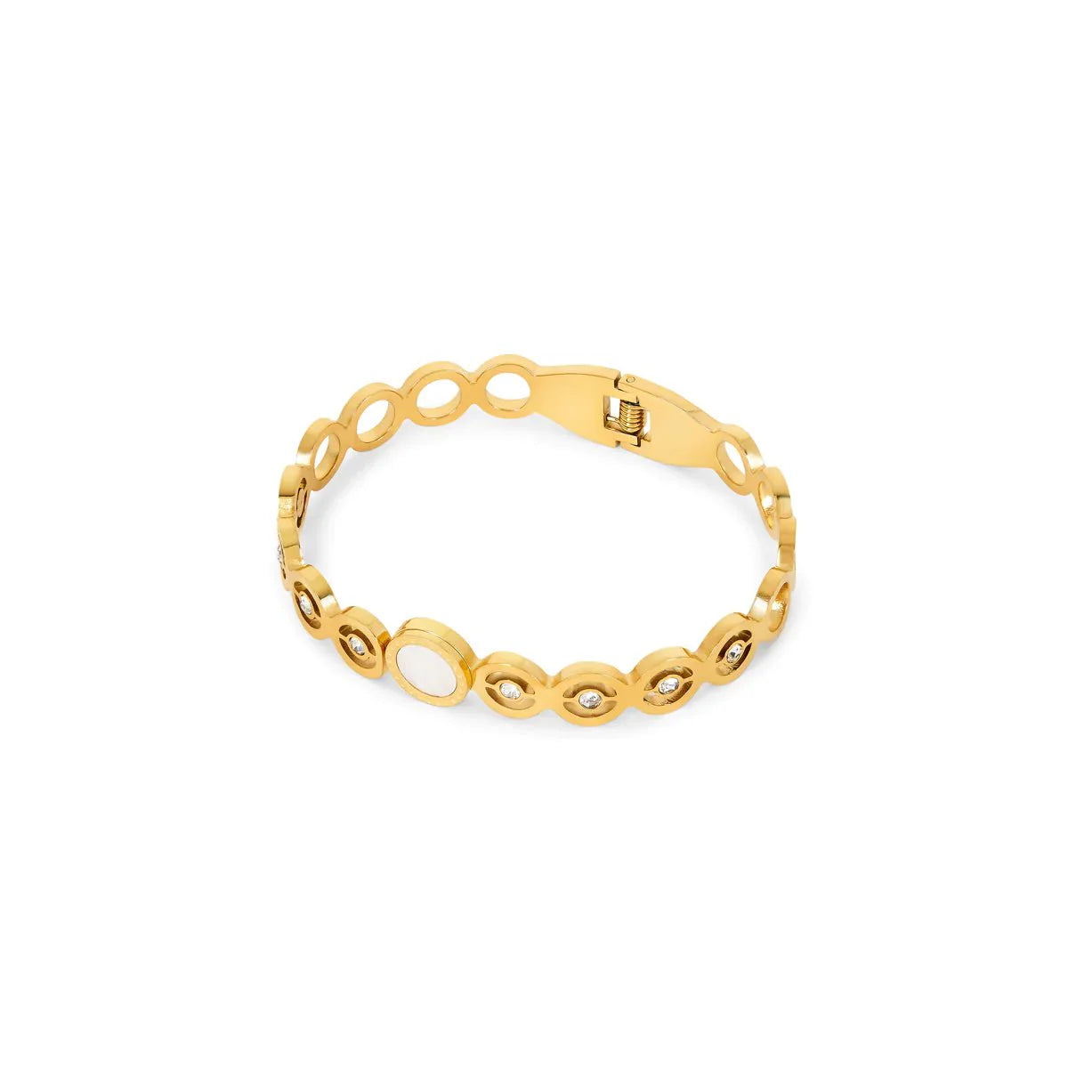 Brazalete Olivia Piedra Zirconia Bañado en Oro 18k