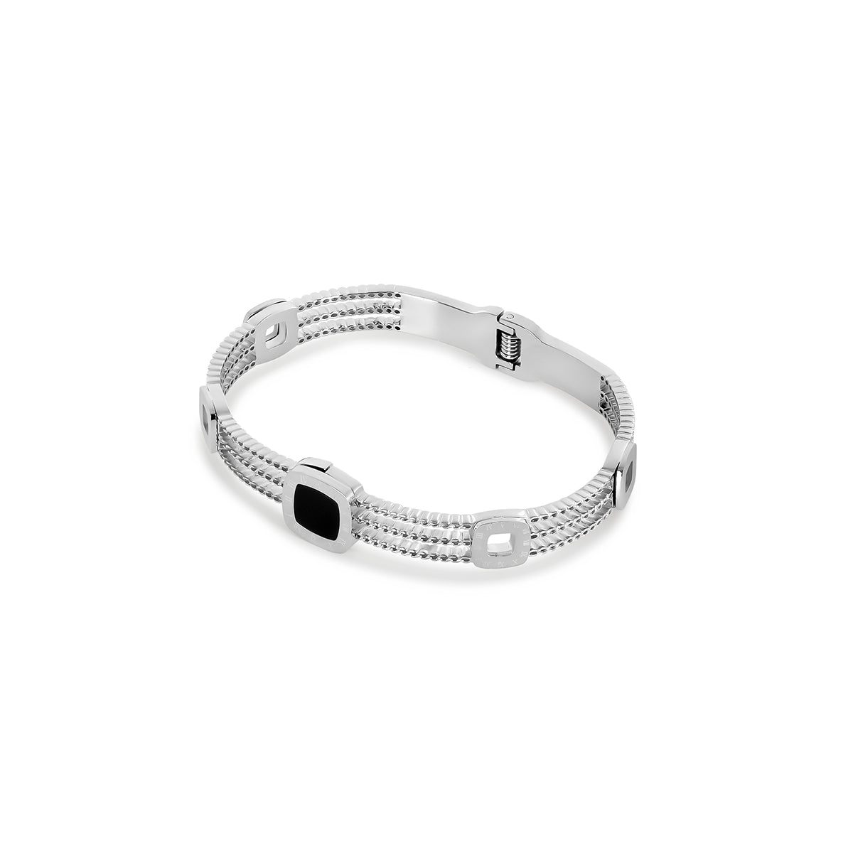Brazalete Ônix Summer - Plata