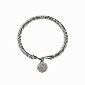 Brazalete Colgante São Bento - Plata