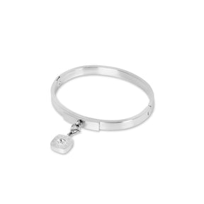 Brazalete Square Charm - Plata