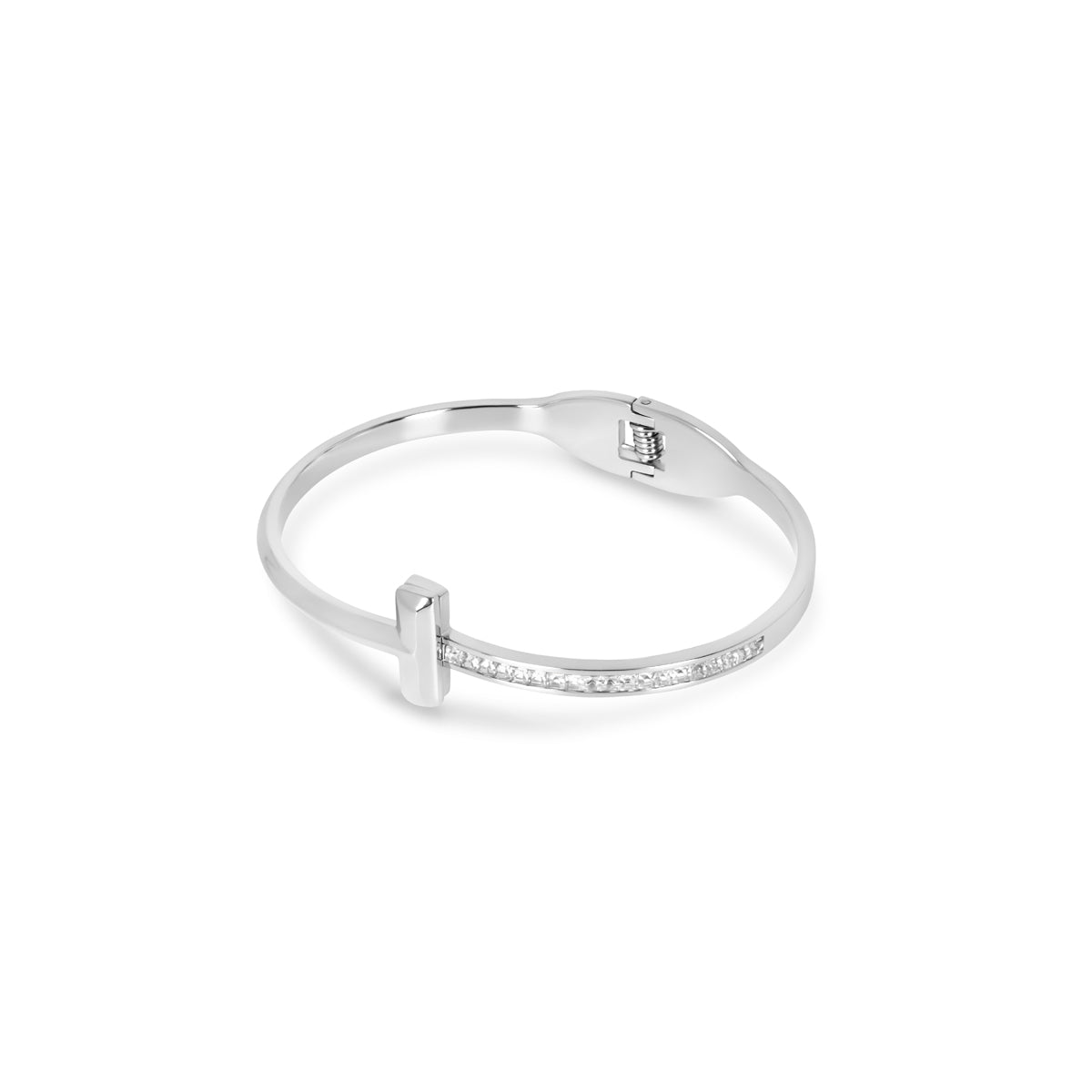 Brazalete T-Bar Elegance - Plata