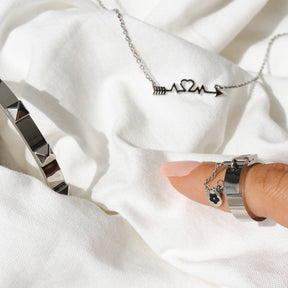 Brazalete Tachas - Plata