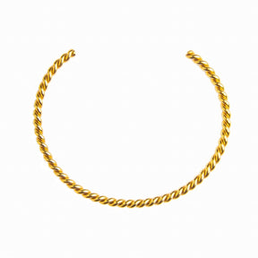 Brazalete Twist Bañado en Oro 18K