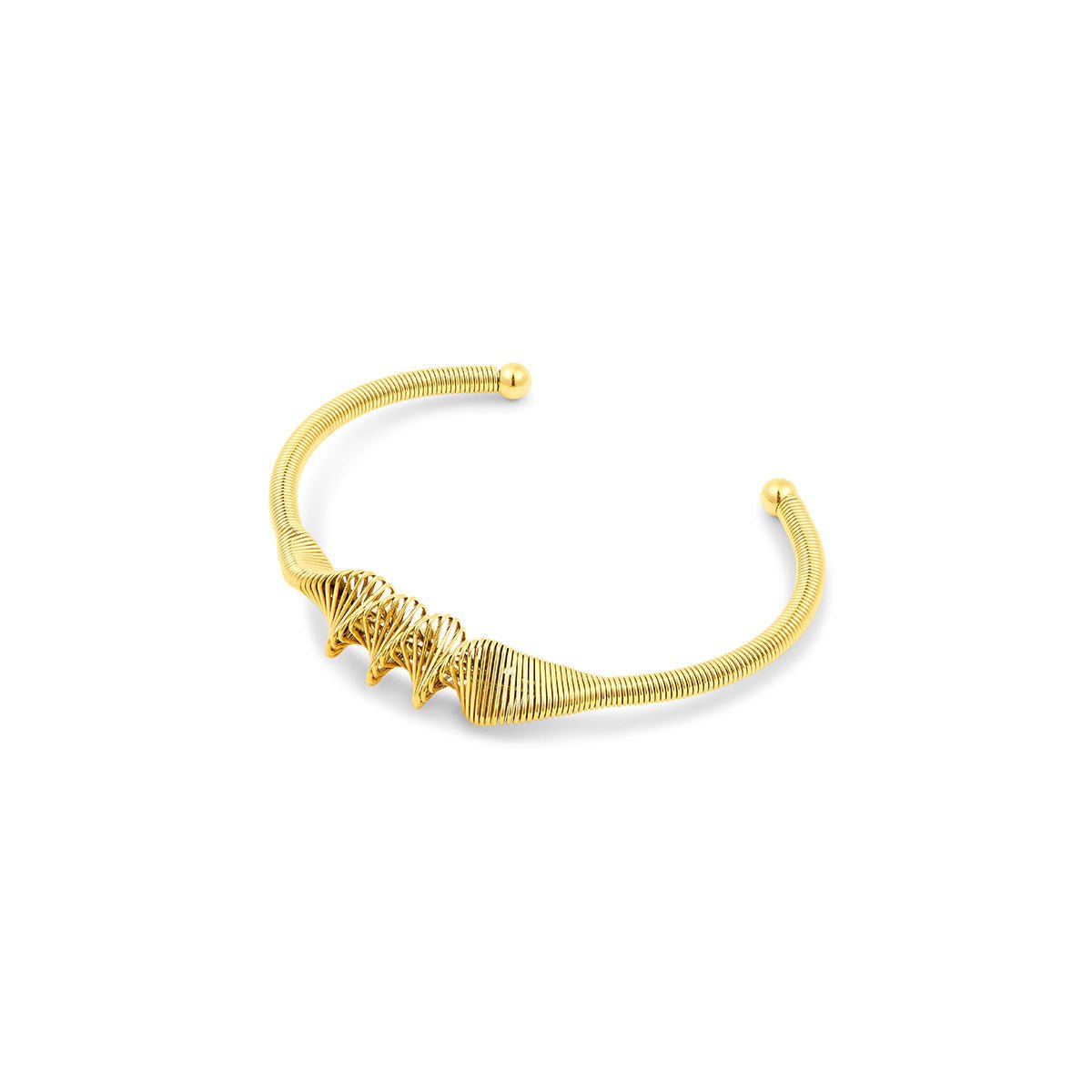 Brazalete Wave Bañado en Oro 18K
