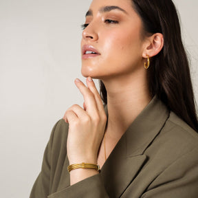 Brazalete Wire Bañado en Oro de 18k