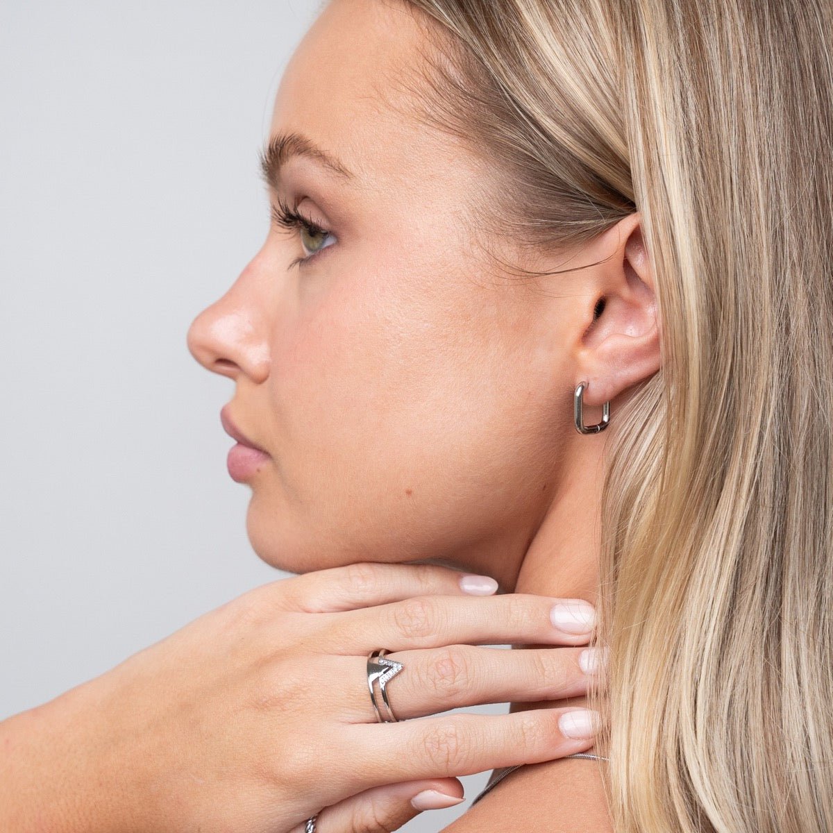 Aro Argola Quadrado - Plata