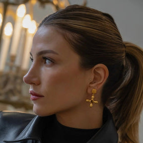 Aro Olho de Tigre Bañado en Oro 18k