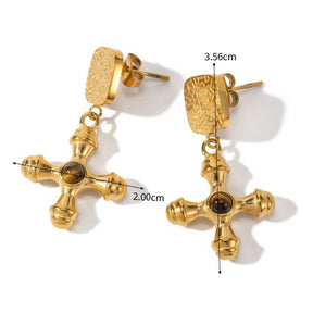 Aro Olho de Tigre Bañado en Oro 18k