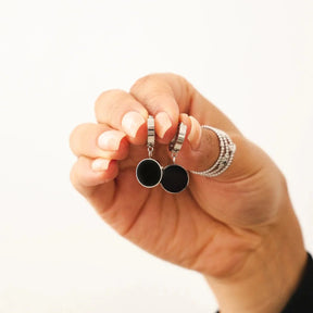 Aro Colgante Noir - Plata