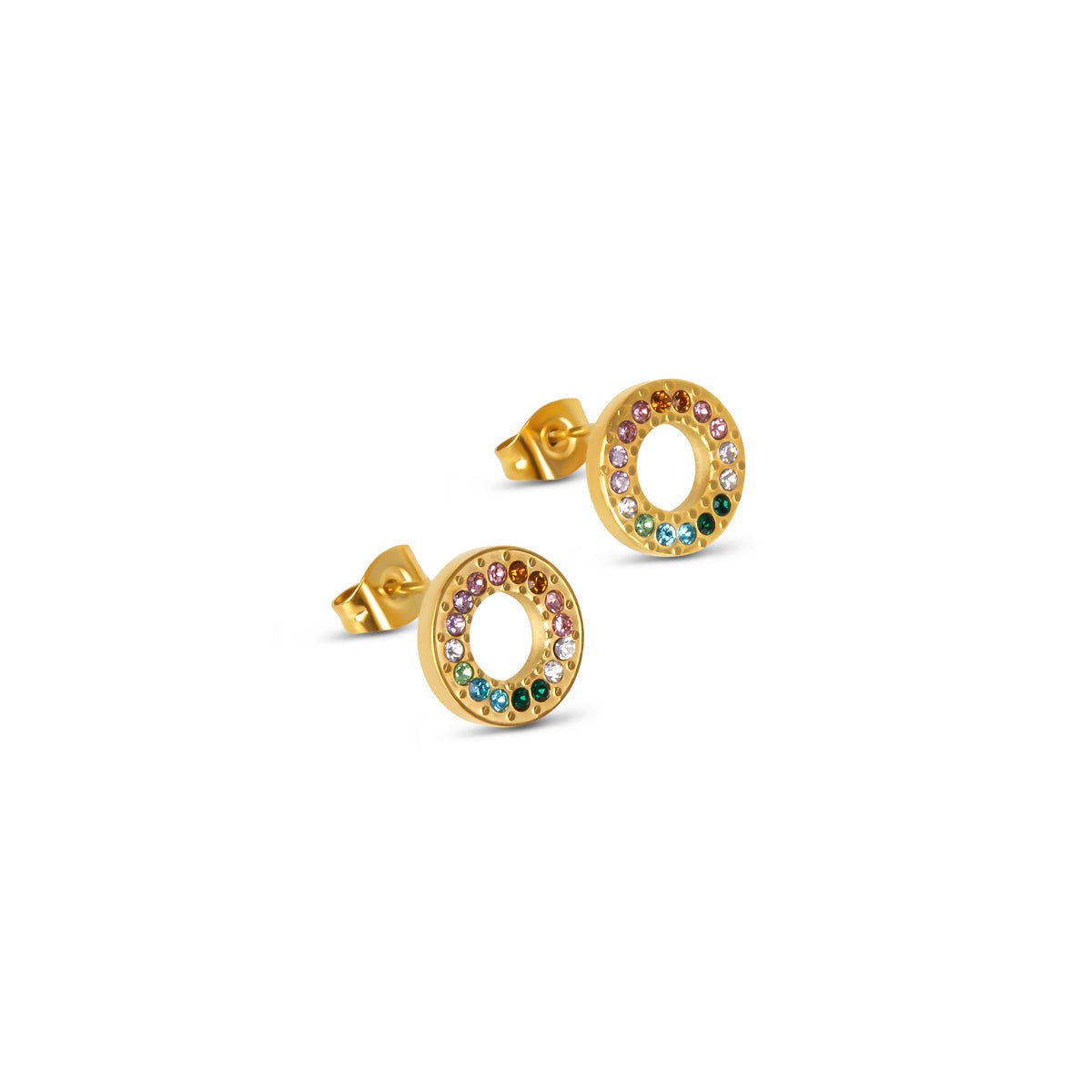 Aro Rainbow Bañado en Oro 18k