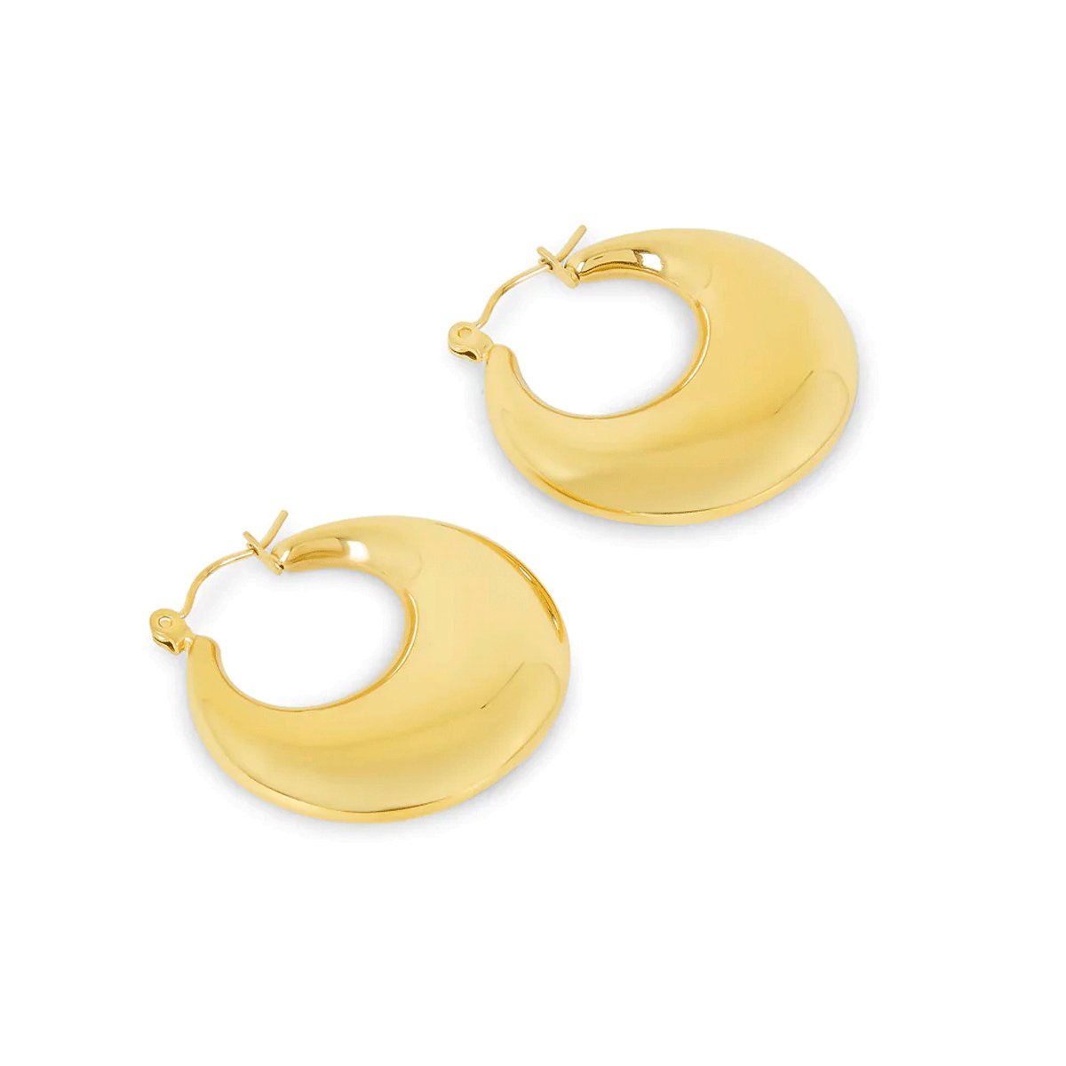 Aros de Argola Bold Eva Bañado en Oro 18k