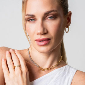 Aros de Argola Shine Bañado en Oro 18k