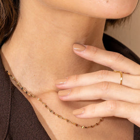 Collar Cadena Destiny Bañado en Oro 18K