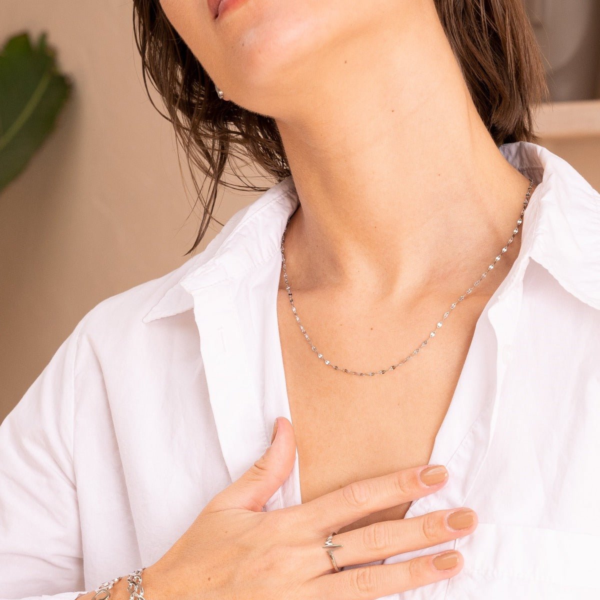 Collar Cadena Destiny - Plata