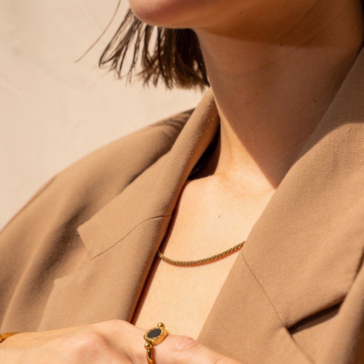 Collar Dely Bañado en Oro 18k