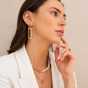 Collar Life Love  Corazón Bañado en Oro 18K