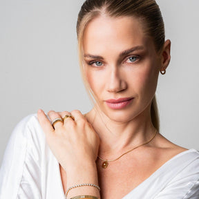 Collar Shine Colgante Bañado en Oro 18k