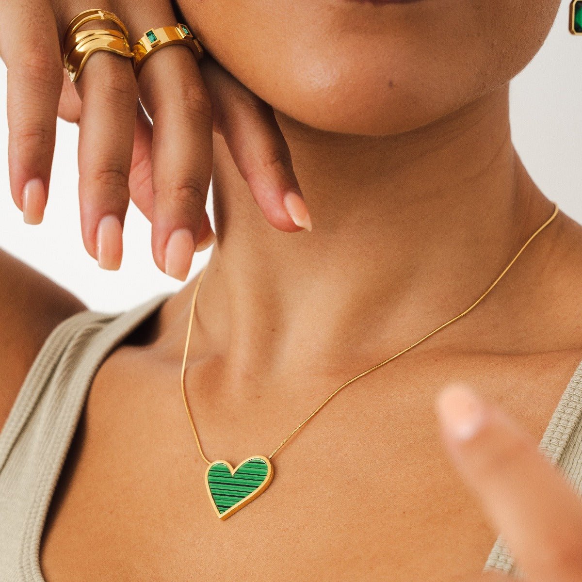 Collar Sweet Alhambra Inspiração -  Corazón Verde