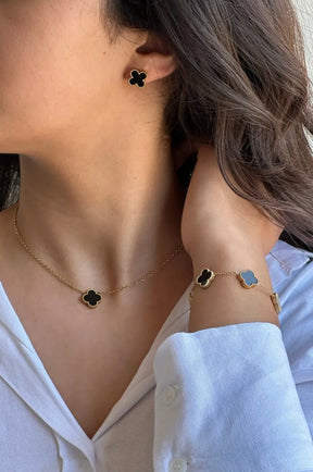 Conjunto Aro e Collar Trevo 1 Motivo