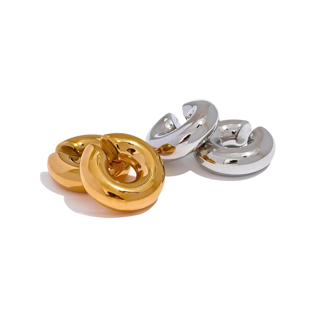 Ear Cuff Lola Chunky Bañado en Oro de 18K