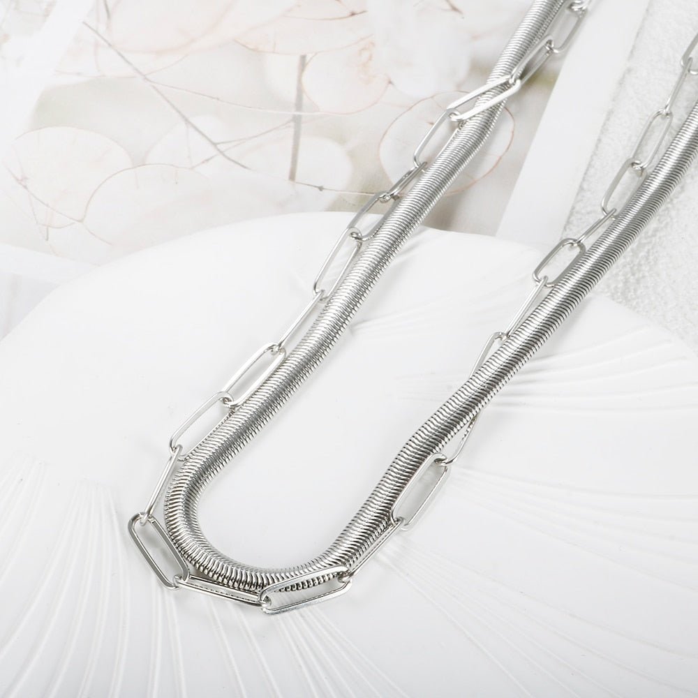 Mix Collar Antonela Bañado en Oro 18k