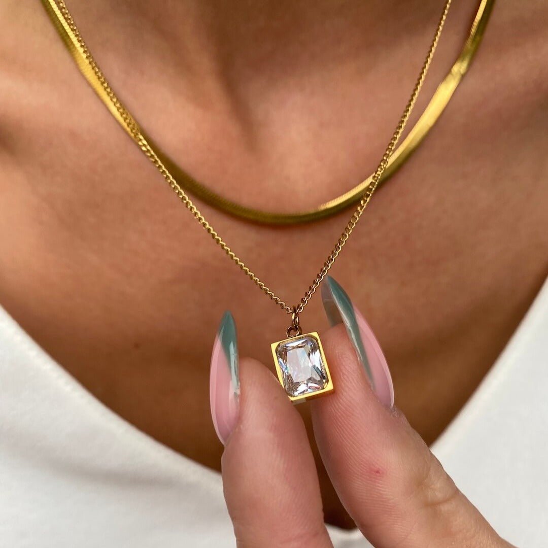 Mix Collar Paris Bañado en Oro 18k