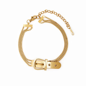 Pulsera con Fivela Bañado en Oro 18K