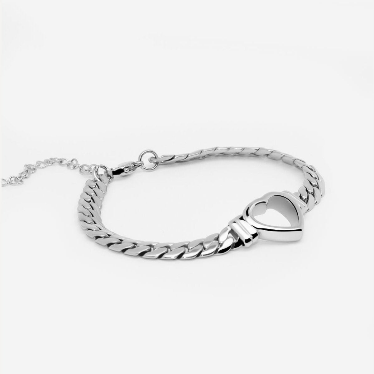 Pulsera  Corazón Minimalista - Plata