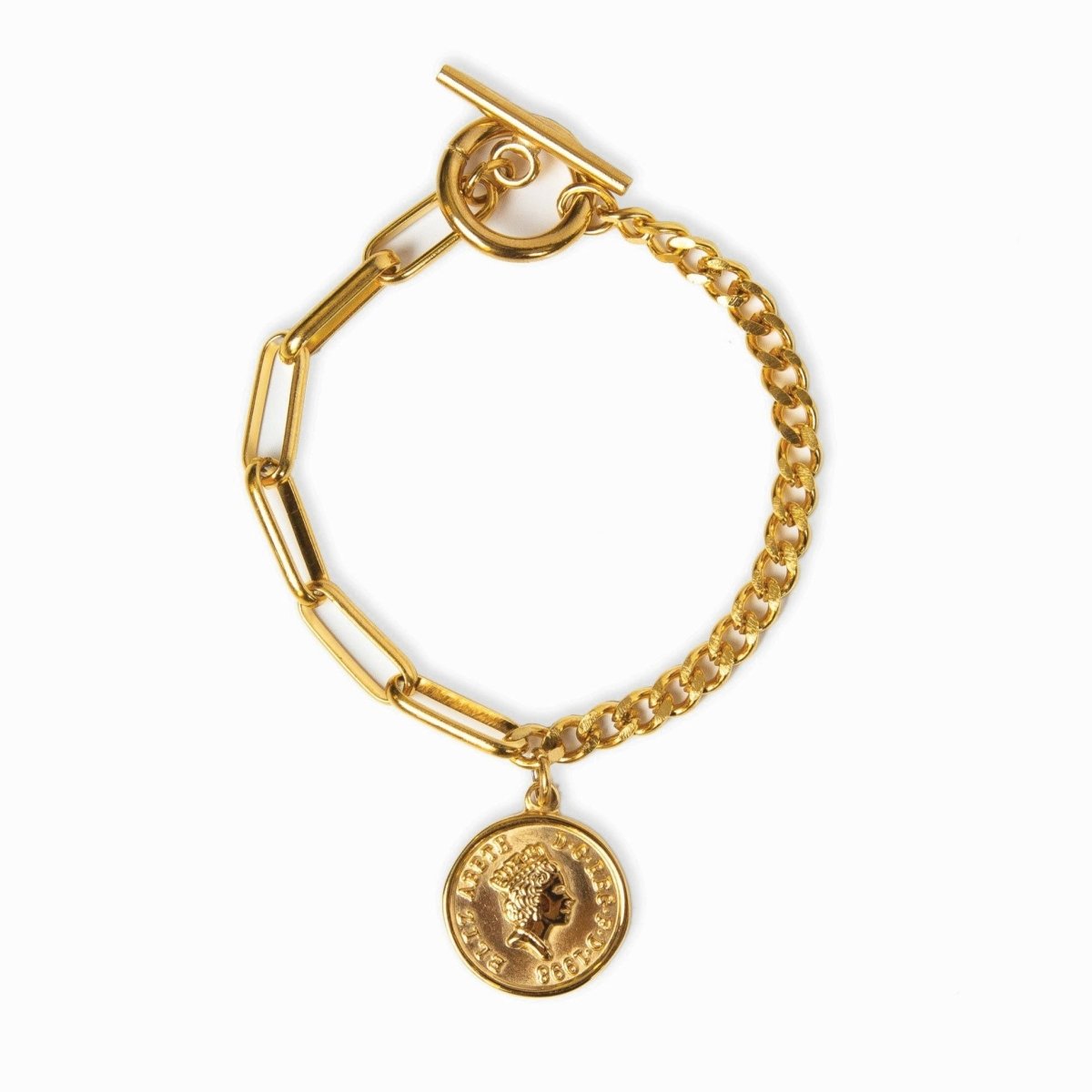 Pulsera New York Cents Bañado en Oro 18K