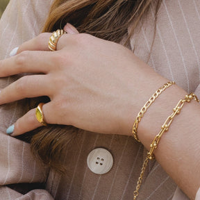 Pulsera Elos Inspiração Entrelaçados Bañado en Oro 18K