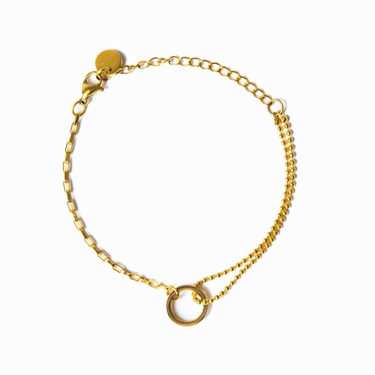 Pulsera Une Bañada en Oro 18k