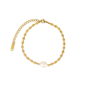 Pulsera Persia Pérola Bañado en Oro 18k