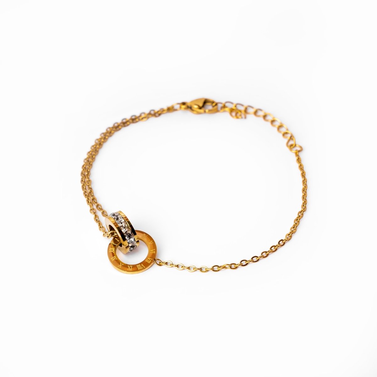 Pulsera Imperial Piedra Zirconia Bañado en Oro 18K