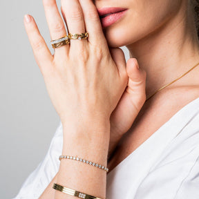 Pulsera Riviera Puket Ajustable Bañado en Oro 18k