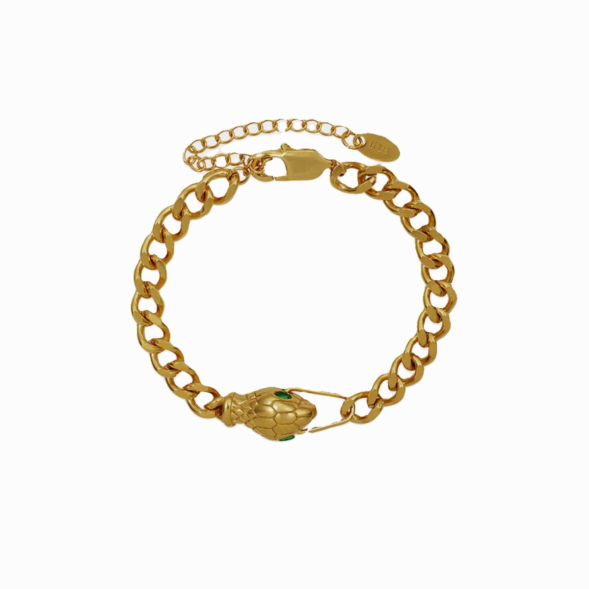 Pulsera Serpente Bañado en Oro 18K