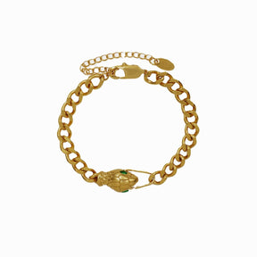 Pulsera Serpente Bañado en Oro 18K