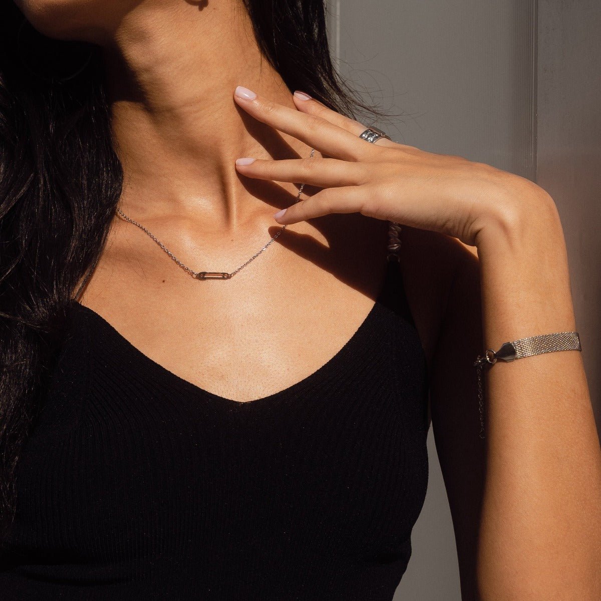 Pulsera Trama Lisa - Plata